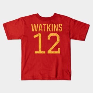 JuJu Watkins Gold Distressed Jersey Number 12 JERSEY-2 Kids T-Shirt